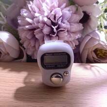 斋月开斋节祝福礼物，每日祈祷计数戒指 | 电子显示屏，便携式手指念珠念诵器，用于日常礼拜 - 彩色 - 查看 13