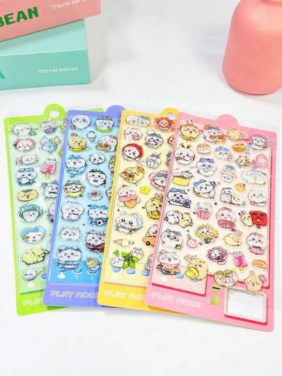 用途广泛、时尚可爱且不易撕下。可用于装饰手机壳、作为装饰贴纸、平面贴纸、交换贴纸，以及可爱的心形贴纸，尤其适合女孩。请注意，不同产品的图案细节和颜色可能略有不同。
