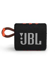 JBL Go 3 便携式迷你蓝牙音箱，无线音箱，IP67 防水防尘，音质震撼，低音强劲，5 小时播放时间，适合居家、户外和旅行，多种颜色可选 - 黑橙色 - 查看 3