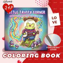 GDTME 1 Livro de Colorir para Adultos com Aventuras Fantásticas de Animais, Inclui Histórias de Aventuras Fofas e Interessantes, Colorir Relaxante, 24 Páginas Grossas, Ideal como Material Escolar, Material de Escritório, Presente de Dia dos Namorados e Páscoa. - Multicolorido - Ver 3