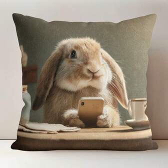 1 st. bohemiskt vintage blommigt dekorativt örngott, 45x45cm/18"x18" enkelsidigt botaniskt blomtryck, medeltida bohemisk stil, lämplig för lantlig inredning, inomhus, soffa, endast överdrag (utan inlägg)