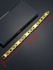 Dây đeo đồng hồ One Piece dài 22.0cm bằng thép không gỉ 316L, thiết kế dành cho nam giới, quà tặng dự tiệc năm 2026. - Vàng - Xem 4