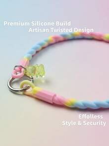 1条新年时尚硅胶小熊手机挂绳,解放双手!时尚硅胶手机腕带,防摔防丢 | 可水洗 | 通用,适用于多种手机型号 | 旅行必备,兼容安卓及大多数智能手机,送给母亲、家人、朋友、孩子、生日、节日的礼物 - 彩色 - 查看 5