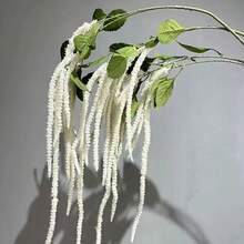 1件逼真苋菜吊坠，仿心形水滴造型，仿真绿色植物，适用于订婚、婚礼、派对、酒店、展厅装饰、办公室、家居厨房装饰、摄影道具、纪念品和礼品。 - 彩色 - 查看 2