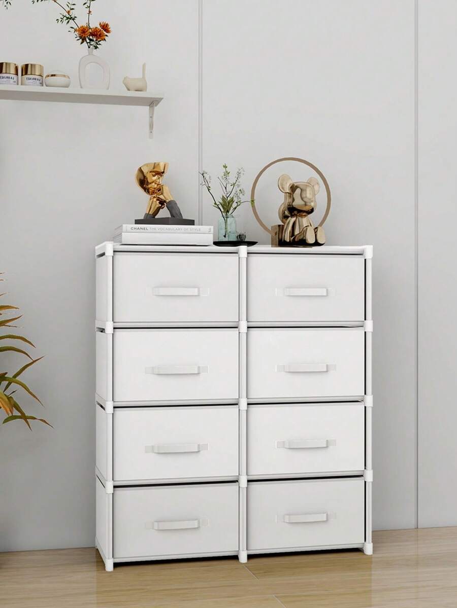 Multifunctional Portable Cube Storage Cabinet With Drawers, Dustproof Wardrobe, Shelves, Shoe Rack, Freestanding Display, Easy Assembly, Floor Storage Rack, Book Organizer, Suitable For Bedroom, Living Room, Kitchen, Study, Office, Holiday Storage, Christmas Gift - Multicolor - View 1