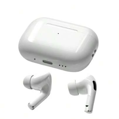 Äkta trådlösa hörlurar - Kompatibla med Apple och Android, Inbyggd mikrofon, Svetttålig design, Upp till 24 timmars batteritid - Vita, Hörlurar > Trådlösa, Airbuds, Hörlurar, Hörlurar
