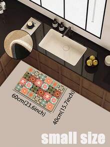 【热销！】1 件装柔软橡胶亚麻厨房地垫，3.5 毫米厚厨房地毯，美式乡村风格厨房吸水地垫，大尺寸地毯，缝边防止脱皮，吸水易清洁，亚麻表面，泡沫中间层，橡胶底部，适用于厨房地毯、厨房装饰、婚礼装饰、家居装饰、浴室地垫、玄关地垫、洗衣房地垫、走廊地毯、客厅地垫等。 - 彩色 - 查看 17