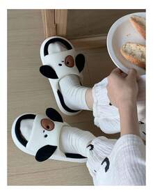 TendenciaPantuflas De Cerdito Para Mujer Suaves Cómodas Lino MudasCalidad premium - Blanco - Ver 7