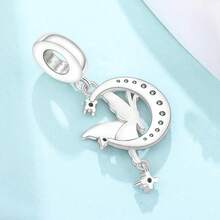Cute Panda Animal 925 Sterling Silver Charms For Bracelets And Necklace Dangle Pendants Butterfly Elephant Dog Bead Jewelry Present For Women Family Friends - 月光蝴蝶飾品 - 查看 4