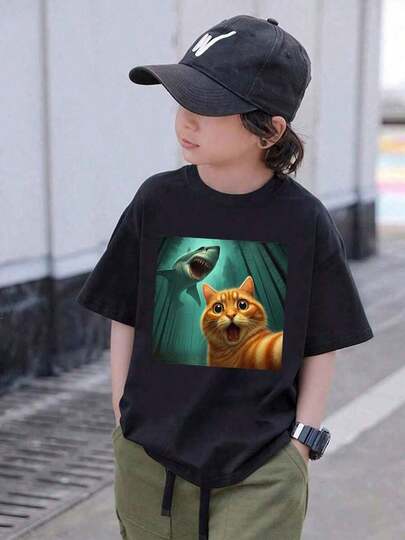 Camiseta para niño |   Envío desdeéxico |   Tejido transpirable de primera calidad |   Camiseta informal de verano con cuello redondo y manga corta para niña