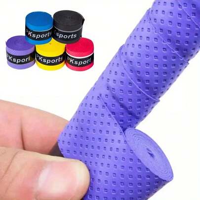 This Grip Tape Is Specially Designed For Badminton (And Other Racket Sports): The Textured Grid Surface Prevents Slipping Even When Your Palms Are Sweaty. It Allows You To Firmly Control The Racket When Swinging Quickly - Perfect For Competitive Matches Or Casual Play. Made Of Soft, Elastic Material, It Effectively Cushions Racket Vibrations To Protect Your Hands.