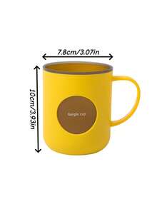 [Customized] Dual-Color Dual-Layer Rinse Cup, Customizable Name, Couples Bathroom Cup, Skin-Friendly Material + Stylish Contrast Color Design, Compact Size, Built-In Handle For Easy Grip, Exclusive Customized Text To Avoid Sharing, Keeps Vanity Tidy, One Person One Cup For Better Hygiene, Suitable For Rental, Home, Dorm