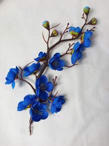 1pc/4pcs 30cm Artificial Peach Blossom & Plum Blossom Flowers, Lifelike Decor For Furniture, Desk, Office, Dining Room, Party Vase - Multicolor - View 9