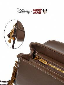 Bolso cuadrado pequeño de alta gama con estilo retro de Mickey Mouse para mujer - Bolso de nicho de lujo para ir al trabajo, de hombro y cruzado - Multicolor - Ver 6
