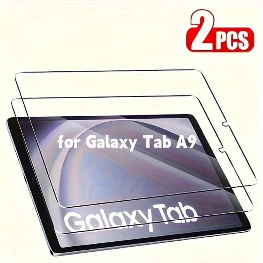 2 قطعة واقي شاشة زجاجي مقسى ممتاز ل- Galaxy Tab S11 /Tab S10 FE+ /Tab S10 FE/Tab S10+/Tab S10 Lite/Tab A11 8.7-Inch (2025/2023) /Tab A9 8.7-Inch (2025/2023) /Tab A9 Plus 2023 (11-Inch) /Tab A11+ 2025 (11-Inch) - عالي الدقة HD، مقاوم للخدش، حساس للمس، ملاءمة دقيقة، سهل التركيب، تصميم نحيف، حماية شاشة الجهاز اللوحي، حماية الجهاز، تصميم عصري، ملاءمة مثالية