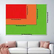 1 Peça Tapeçaria Decorativa de Parede Colorida, Tapeçaria com Padrão de Arte Cartoon Abstrata, Adequada para Quarto, Sala de Estar, Dormitório, Decoração de Festa de Halloween, Lavável, Tamanho: 79x58 Polegadas, Tapeçaria Grande de Fibra de Poliéster, Acessórios Incluídos. - B - Visão 10