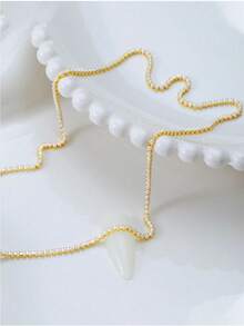 Metal Chain Nail Art Thread Stone Gold Silver Alloy Nail Art Decoration Chain Nail Art Charm Nail Art Rhinestone Thread Stone 3D Metal Nail Art Decoration DIY Nail Art Name Nails Nail Supplies - Multicolor - View 7