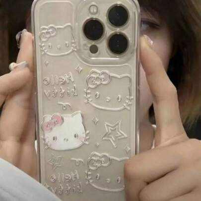 SANRIO 可爱猫咪元素时尚手机壳 三丽鸥 Hello Kitty 保护壳 兼容苹果 17/16/15/14/13/12/11 防震全包 可爱三丽鸥 KT 猫手机壳 春季礼物