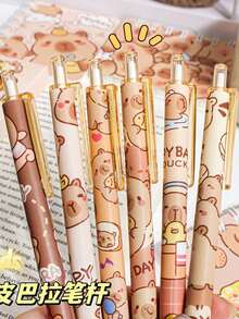 6pcs Erasable Gel Pens, Suitable For Office Supplies, School Supplies, Back To School Gifts, Random Style - Black - View 12