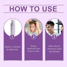 100ml Mousse Fijador para Cabello, Nutrición y Limpieza Refrescante, Volumen Ligero y Fijación Duradera, Ideal para Estilos Diarios - Organización - Ver 6