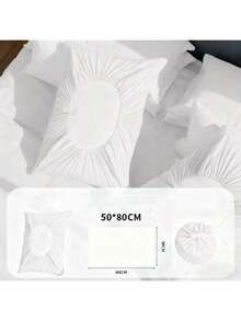 Soft Disposable Travel Pillow Cover, Stain-Resistant Fabric, Washable, Suitable For Hotel, Business Travel, Outdoor Camping - Solid Color - Multicolor - View 15