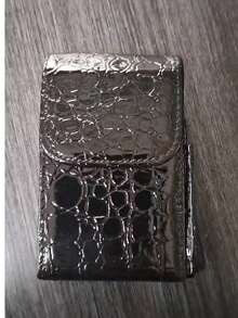 1 Pc Simple And Exquisite Cigarette Lighter Storage Bag, Made Of PU Material, Suitable For Both Men And Women, Convenient To Carry - Multicolor - View 8