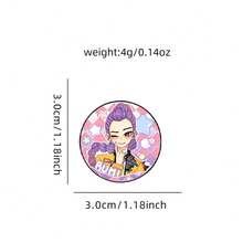 Mattel New K-Pop Witch Hunting Girl Group Metal Brooch/Badge, Creative Cartoon Decoration For Backpack, Gift - Multicolor - View 5