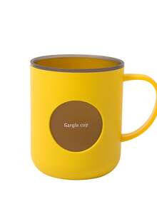 [Customized] Dual-Color Dual-Layer Rinse Cup, Customizable Name, Couples Bathroom Cup, Skin-Friendly Material + Stylish Contrast Color Design, Compact Size, Built-In Handle For Easy Grip, Exclusive Customized Text To Avoid Sharing, Keeps Vanity Tidy, One Person One Cup For Better Hygiene, Suitable For Rental, Home, Dorm