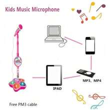 Kids Fashion Karaoke Microphone With Stand - Built-In Tracks And Instruments, Cognitive Development Educational Electronic Toy, Perfect Christmas/Birthday/New Year/Holiday Gift For Boys And Girls - Multicolor - View 12