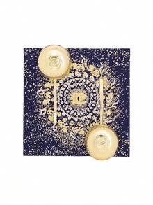 CHANEL Gold-Tone Hair Clip, Round Double C Logo Hair Barrette, Elegant Metal Hair Accessory - Gold - View 5