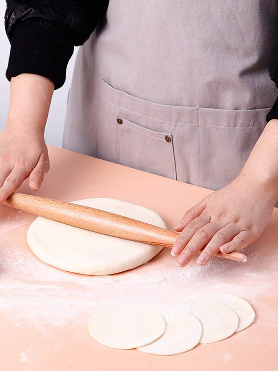 1pc Beige Multifunctional Wooden Rolling Pin, Suitable For Baking, Dumplings, Noodles, Etc. - Multicolor - View 1