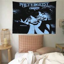 Japanese Horror Manga Tapestry Unlimited Ito Junji Wall Hanging Creepy Aesthetic Witchcraft Supplies Anime Room Decor - White - View 4