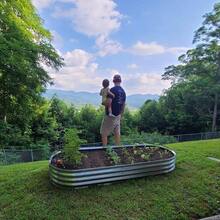 Raised Garden Bed Galvanized Planter Box Outdoor, 5ft Oval Large Rot - Resistant Metal Garden Bed Planter For Vegetables Flower Herb (Silver) - 1- Bạc + 5 ft - Xem 2