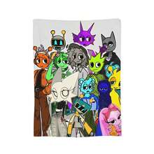 Sprunki Incredibox Games  Blanket Spring Autumn  Multi-Function Ultra-Soft Throw Blankets For Bedding Bedroom Quilt - 6 - View 15
