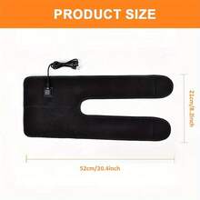 USB供电双头膝部加热垫，无需电池，三档温度调节，缓解膝盖、肩膀和颈部疼痛，家用便携，复活节圣诞节父母礼物，用于缓解关节/膝盖疼痛的电热垫，机身小巧，双头设计，USB连接稳定，送给亲人的礼物