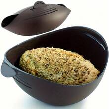 1件套硅胶面包机，硅胶面包碗，面包模具，用于自制面包，硅胶面包碗用于揉面，发酵和烘焙工具，快速甜点和糕点厨房小工具 - 彩色 - 查看 2