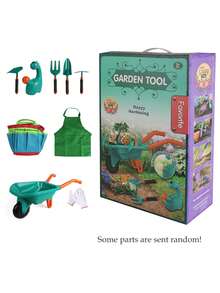 NEUSNEY Outdoor Gardening Children's Toy Set - Beach Wagon, Gloves, Digging Tools, Shovels, Gardening & Roleplay Toys, Gifts For Boys & Girls - Multicolor - View 10