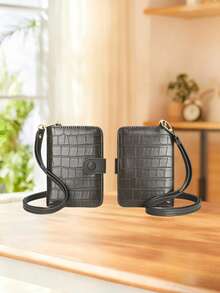 New Portable Halter ID Card Holder, Anti-Theft RFID Blocking Passport Holder, Multi-Function Travel Passport Wallet - Grey - View 5