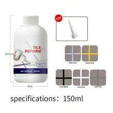 2/5/10pcs 150ml Mold-Proof & Waterproof Tile Grout Sealant - Suitable For Bathroom And Swimming Pool Sealing