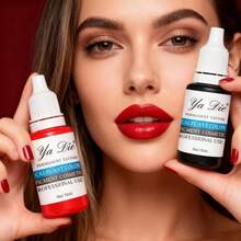 10 piezas de pigmento de maquillaje permanente para cejas y labios, coloración de maquillaje profesional, 0.5oz (15ml) - Multicolor - Ver 9