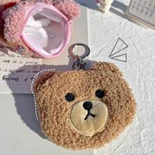 1pcs  Cute And Cute Cashmere Bear Coin Purse Children's Coin Jewelry Sundries Storage Bag Pendant Keychain - Nhiều màu - Xem 10