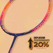 de bdminton Profesional Kawasaki de 35 Libras de Alta tensin 5U Ultraligera 40T de Alto mdulo Tipo Ataque de Grafito NEZHA 35 - Verde - Ver 3