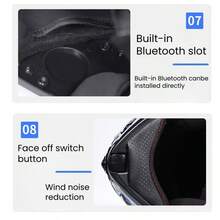 Full Face Motorcycle Helmet & Protective Gloves Set - Breathable Hard Shell Helmet With Ventilation, Impact-Resistant Gloves For Motocross/Off-Road Riding - Send Black Gloves - View 4