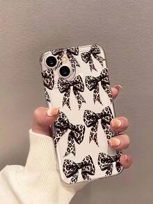 1个透明TPU硅胶手机壳，全摄像头保护，豹纹蝴蝶结设计，UV印刷，兼容 16/16 Pro/16 Plus/16 Pro Max/7/7P/8/8P/X/XR/XS Max/11/11 Pro/11 Pro Max/12/12 Pro/12 Mini/12 Pro Max/13/13 Pro/13 Pro Max/14/14 Pro/14 Plus/14 Pro Max/15/15 Pro/15 Plus/15 Pro Max - 無色 - 查看 1