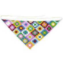 Crochet Bandana Head Kerchief Knitted Hair Scarf Boho Vintage Headbands Triangle Hair Tie Handmade Floral Hair Headwrap - 風格6 - 查看 4