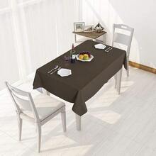 Sancua 1OO% Waterproof Rectangle PVC Tablecloth - 54 X 78 Inch - Oil Proof Spill Proof Vinyl Table Cloth, Wipe Clean Table Cover For Dining Tables, Buffet Parties And Camping, Coffee - Coffee54inchx78inchRectangular - View 3