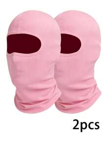 1/2/3/4pcs Unisex Cycling Face Mask Ski Hat Balaclava Beanie, Suitable For Cycling, Hiking, Party, Skiing - Multicolor - View 2