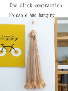 1个可折叠食品罩伞，防尘、防污染、防苍蝇蚊虫 - 彩色 - 查看 3