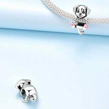 Cute Panda Animal 925 Sterling Silver Charms For Bracelets And Necklace Dangle Pendants Butterfly Elephant Dog Bead Jewelry Present For Women Family Friends - 小狗飾品 - 查看 5