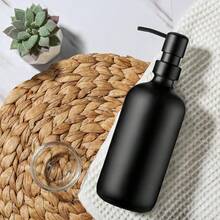 GMISUN Black Soap Dispenser, 1 Pack Matte Black Bathroom Hand Soap Dispensers, 17 Fl Oz Dish Soap Dispenser For Kitchen With Rustproof Stainless Steel Pump, Modern Liquid Dishwashing Dispensers Bottle - 黑瓶+黑泵 - 查看 9